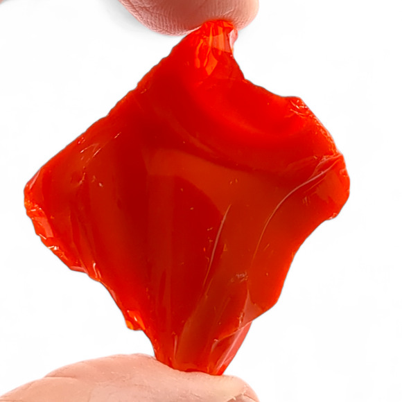 Amberina and Ruby Swirl Slag Art Glass Cullet #4S60 - Picture 5 of 6